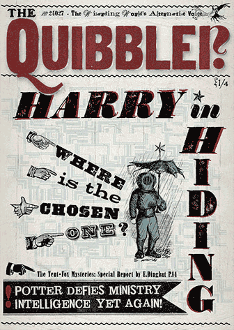 An image of The Quibbler prop cover from the film Harry Potter and the Deathly Hallows