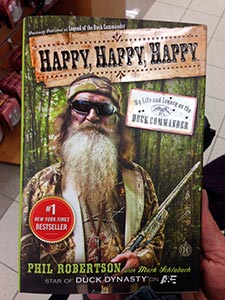 A book cover for Duck Dynasty, featuring fonts from the Civil War Press
