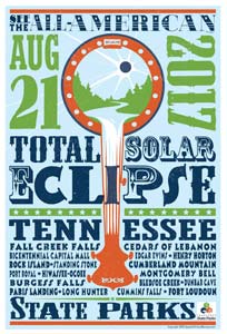 A poster on the American Eclipse