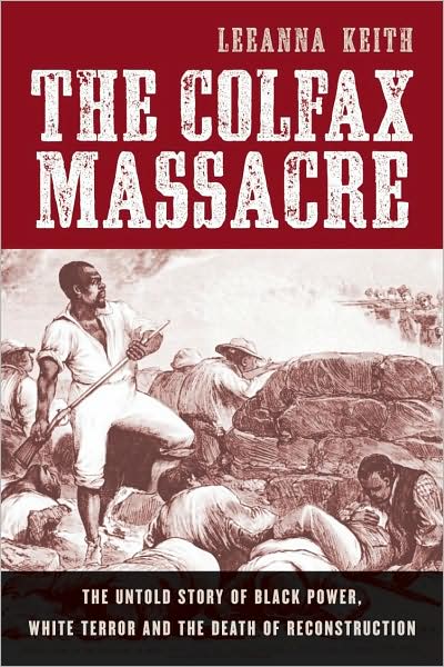 cover design for the book The Colfax Massacre, featuring Ashwood Condensed from the Wild West Press font set
