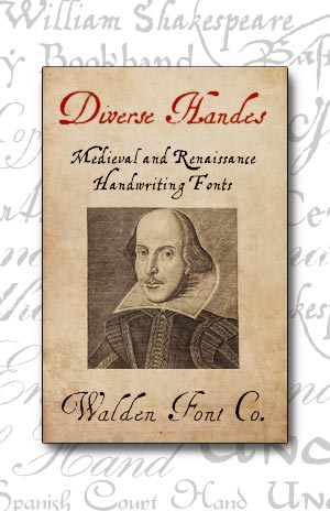 Cover art for the Divers Handes set of authentic medieval and renaissance fonts