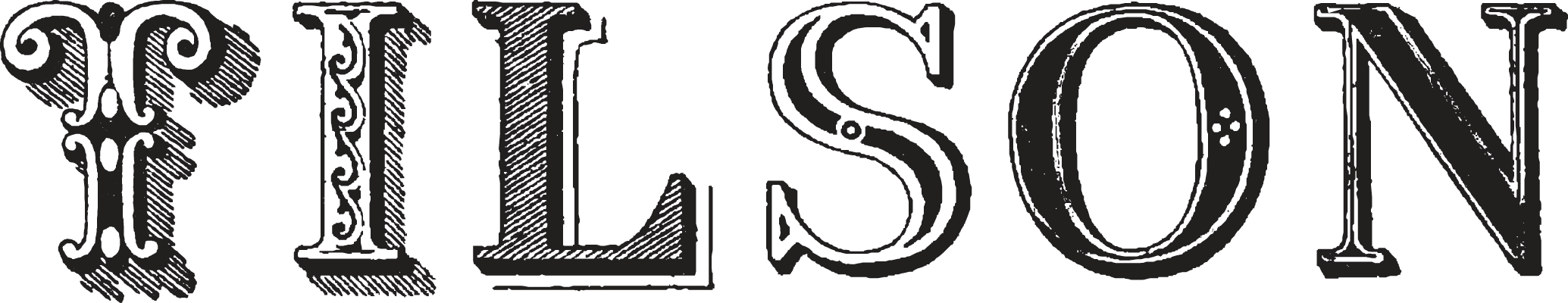 A 19th century font called Tilson Initials WF from the Walden Font Co. It is part of the New Victorian Printshop set of fonts.