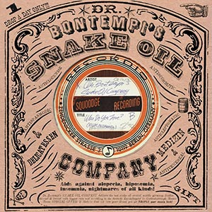 A record sleeve created with many fonts from the Victorian Printshop