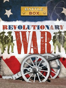 A Revolutionary War game featuring fonts from the Wild West Press font set