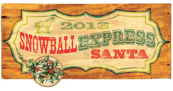 An event logo with fonts from the Wild West Press font set