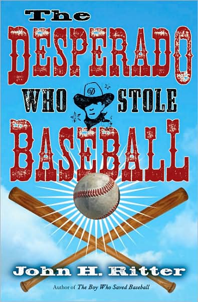 book cover for The Desperado Who Stole Baseball featuring fonts from the Wild West Press font set