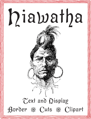 Cover art for the WF Hiawatha typeface